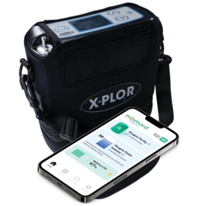 Belluscura X-PLOR® Portable Oxygen Concentrator with Nomad Health Phone App