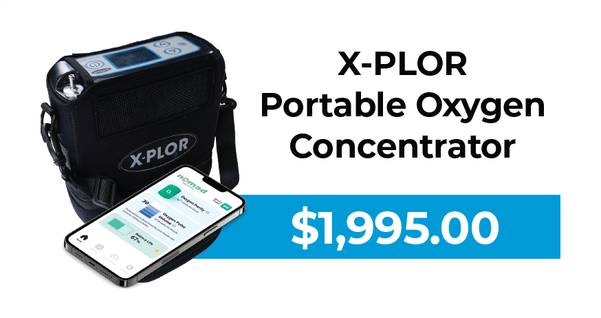 Belluscura X-PLOR® Portable Oxygen Concentrator now $1,995